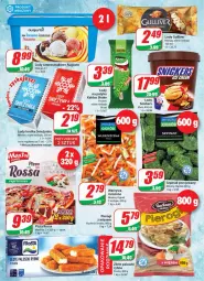 Gazetka promocyjna Dino - Gazetka - Gazetka - ważna od 12.07 do 12.07.2022 - strona 9 - produkty: Pierogi, Warzywa, Frosta, Top, Por, Kaktus, Kuchnia, Paluszki rybne, Snickers, Lody, Pizza, Mars, Ogród, Szpinak