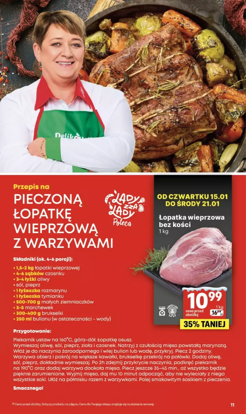 Gazetka promocyjna Delikatesy Centrum - Franczyza DC03 Czwartek - ważna 15.01 do 21.01.2026 - strona 11 - produkty: Bulion, Czosnek, Kawa, Lion, Mięso, Olej, Piec, Piekarnik, Pieprz, Por, Rum, Sok, Sól, Sos, Warzywa