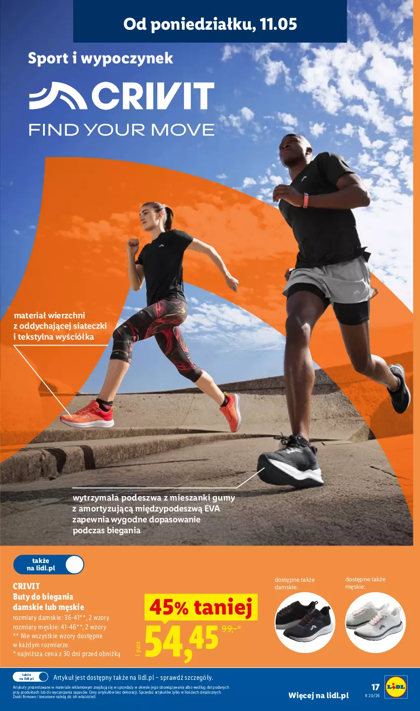 Gazetka promocyjna Lidl - Katalog ważny od 11.05 - ważna 11.05 do 16.05.2026 - strona 19 - produkty: Buty, Por, Sport