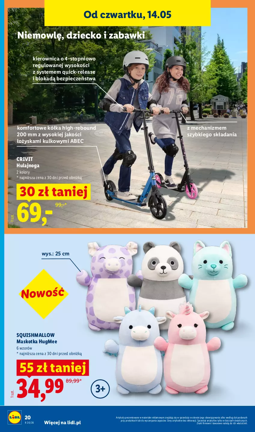 Gazetka promocyjna Lidl - Katalog ważny od 11.05 - ważna 11.05 do 16.05.2026 - strona 24 - produkty: Hulajnoga, Kierownica, Piec, Sok, Top