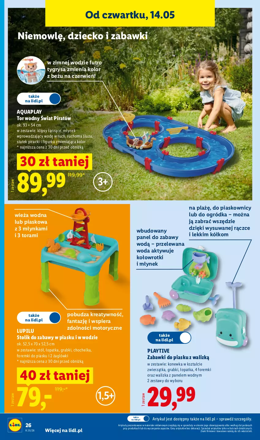 Gazetka promocyjna Lidl - Katalog ważny od 11.05 - ważna 11.05 do 16.05.2026 - strona 30 - produkty: Chochelka, Fa, Fanta, Foremki, Gra, Gry, Konewka, Młynek, Ogród, Stół, Stolik, Walizka, Woda, Wrotki