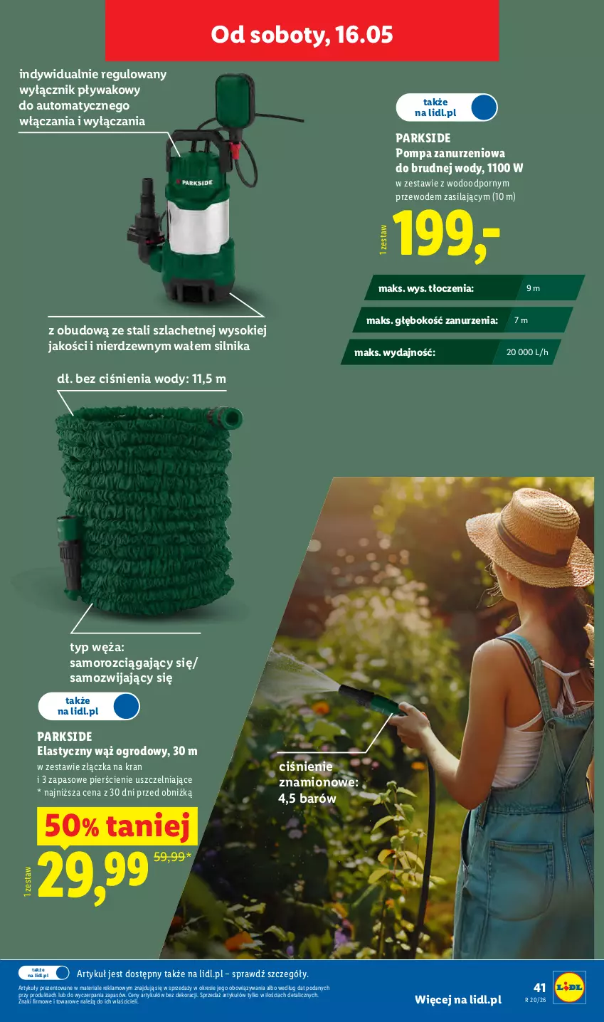 Gazetka promocyjna Lidl - Katalog ważny od 11.05 - ważna 11.05 do 16.05.2026 - strona 47 - produkty: Parkside, Por, Sok
