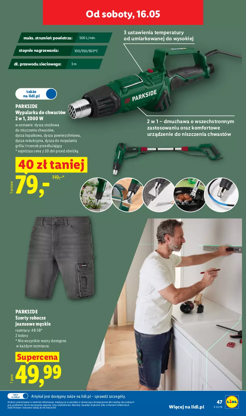 Gazetka promocyjna Lidl - Katalog ważny od 11.05 - ważna 11.05 do 16.05.2026 - strona 53 - produkty: Grill, Parkside, Rum, Sok, Szorty, Top