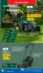 Gazetka promocyjna Lidl - Katalog ważny od 11.05 - Gazetka - ważna od 16.05 do 16.05.2026 - strona 50 - produkty: Parkside, Top, Sok, Kosiarka spalinowa z napędem, Kosz, Ogród, Kosiarka