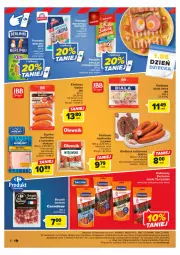 Gazetka promocyjna Carrefour - Gazetka Targ świeżości - Gazetka - ważna od 03.06 do 03.06.2023 - strona 6 - produkty: Kurczak, Sok, Pekpol, Parówki, Szynka, Tarczyński, Morliny, Boczek, Kiełbasa, Olewnik, Berlinki
