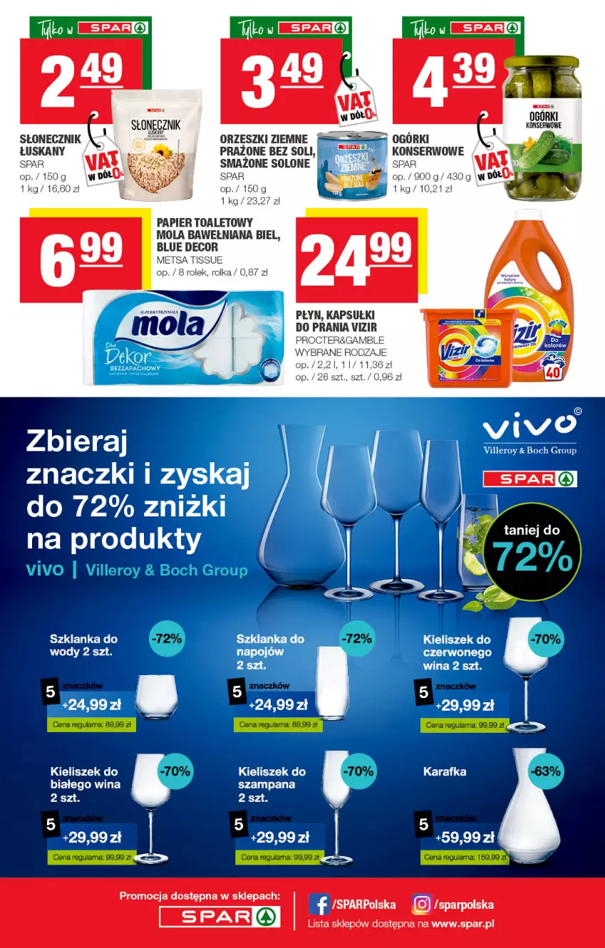 Gazetka promocyjna Spar - Spar - ważna 14.03 do 24.03.2022 - strona 8 - produkty: Karafka, Kieliszek, Szklanka