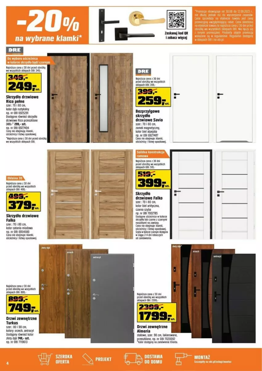 Gazetka promocyjna Obi - ważna 30.08 do 12.09.2023 - strona 7 - produkty: Drzwi, Drzwi zewnętrzne, Fa, Lakier, Nike, Rust, Skrzydło drzwiowe