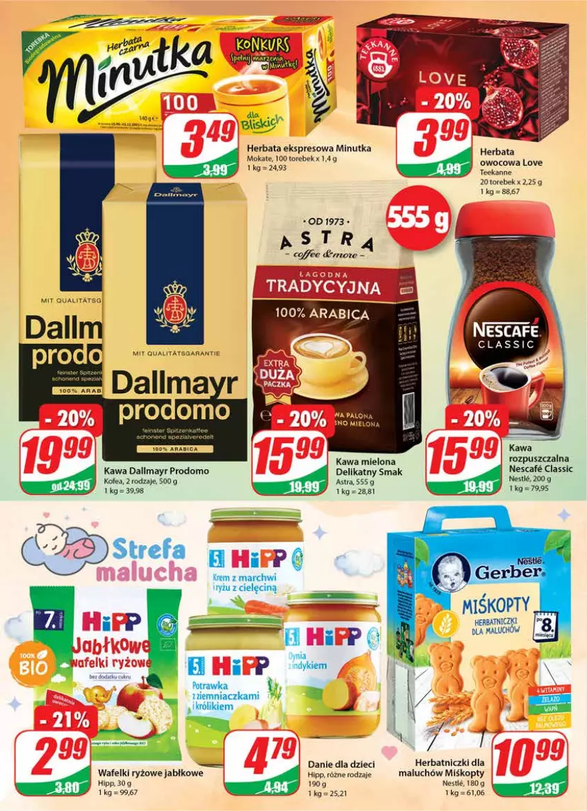 Gazetka promocyjna Dino - Gazetka - ważna 09.02 do 15.02.2022 - strona 4 - produkty: BIC, Dallmayr, Danie dla dzieci, Dzieci, Fa, Herbata, HiPP, Kawa, Kawa mielona, Królik, Ryż, Teekanne