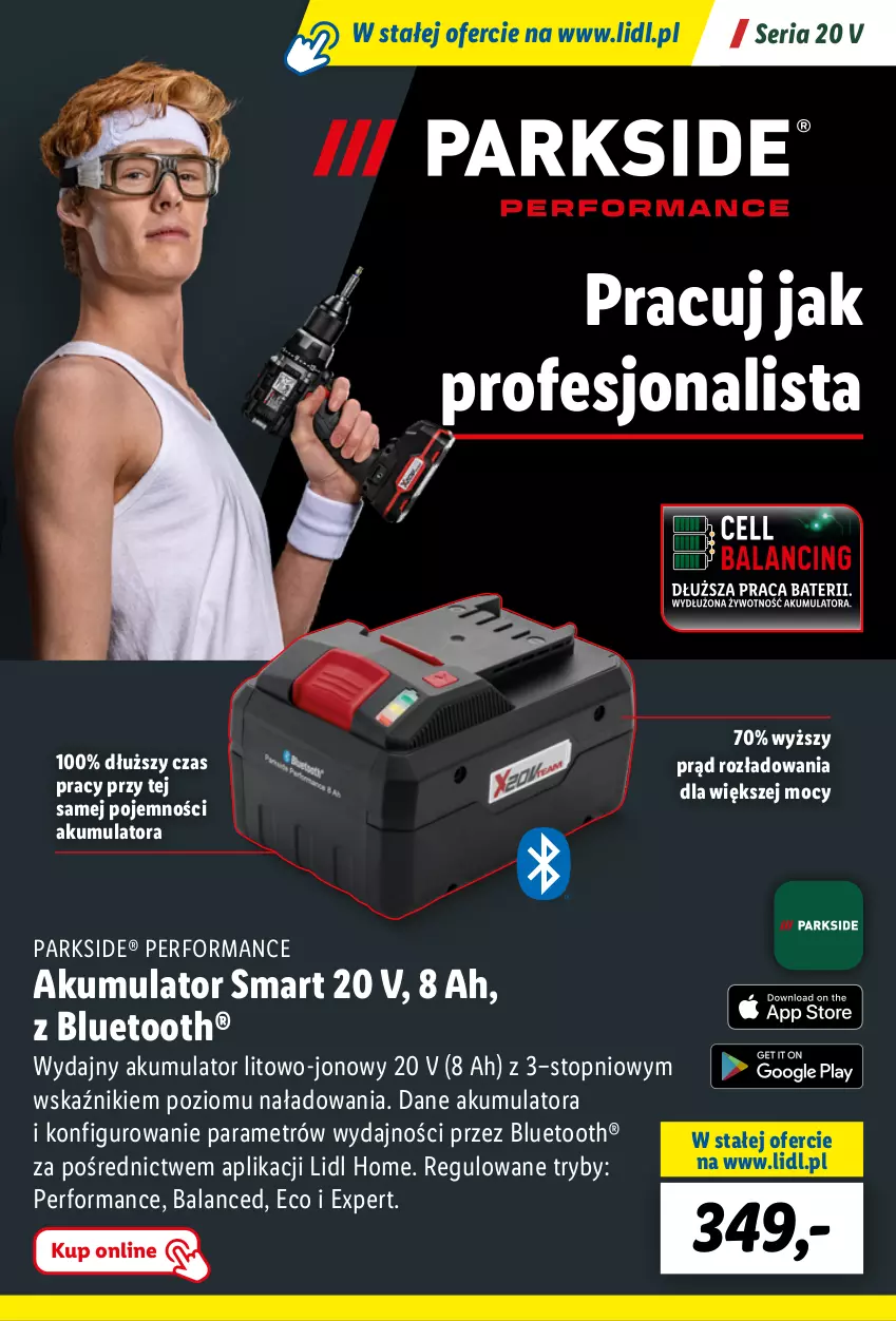 Gazetka promocyjna Lidl - KATALOG PARKSIDE - ważna 04.09 do 20.10.2023 - strona 21 - produkty: Akumulator, Parkside, Ser, Top