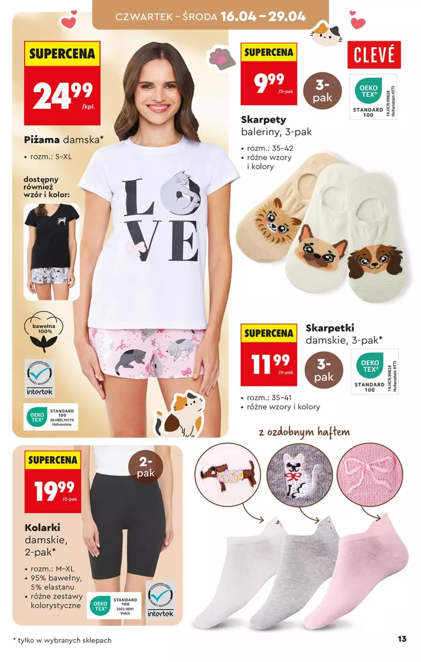 Gazetka promocyjna Biedronka - Okazje Tygodnia - ważna 11.04 do 25.04.2026 - strona 13 - produkty: Baleriny, Karp, Skarpetki