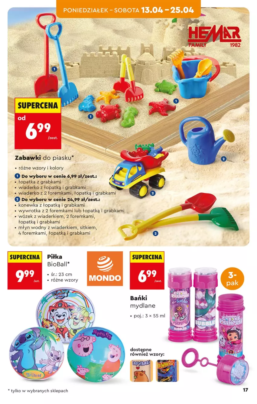 Gazetka promocyjna Biedronka - Okazje Tygodnia - ważna 11.04 do 25.04.2026 - strona 17 - produkty: Gra, Konewka, Top, Wózek, Wywrotka