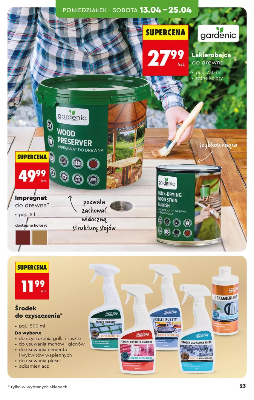 Gazetka promocyjna Biedronka - Okazje Tygodnia - ważna 11.04 do 25.04.2026 - strona 23 - produkty: Cement, Grill, Lakier, Odkamieniacz