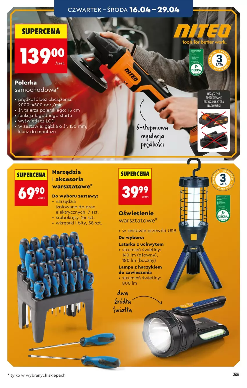 Gazetka promocyjna Biedronka - Okazje Tygodnia - ważna 11.04 do 25.04.2026 - strona 35 - produkty: Akumulator, Sos, Talerz