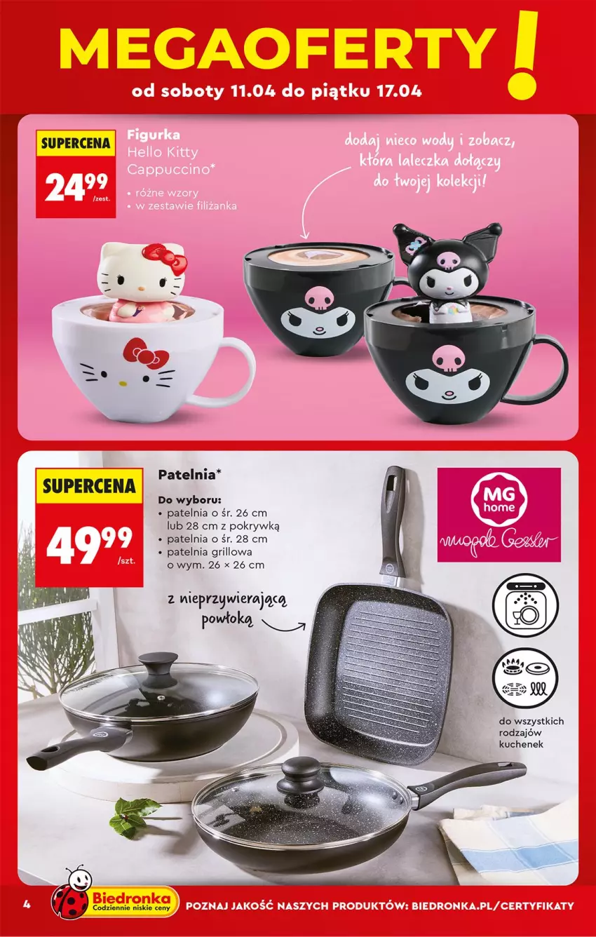 Gazetka promocyjna Biedronka - Okazje Tygodnia - ważna 11.04 do 25.04.2026 - strona 4 - produkty: Grill, Patelnia, Patelnia grillowa