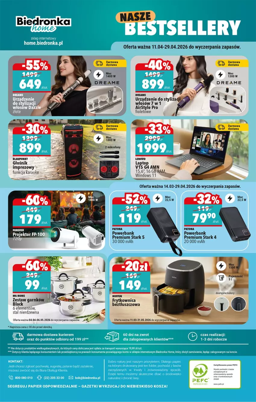 Gazetka promocyjna Biedronka - Okazje Tygodnia - ważna 11.04 do 25.04.2026 - strona 44 - produkty: Fa, Głośnik, Lack, Lenovo, LG, Powerbank