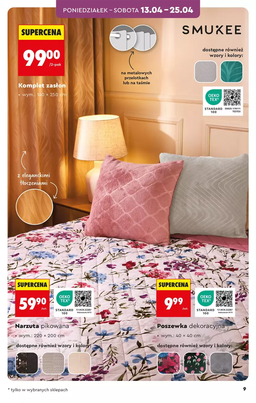 Gazetka promocyjna Biedronka - Okazje Tygodnia - ważna 11.04 do 25.04.2026 - strona 9 - produkty: Narzuta