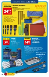 Gazetka promocyjna Biedronka - Okazje Tygodnia - Gazetka - ważna od 25.04 do 25.04.2026 - strona 36 - produkty: Inka, Papier, Zestaw pędzli, Taca, Szlifierka, Dźwig, Lakier, Listwa, Fa
