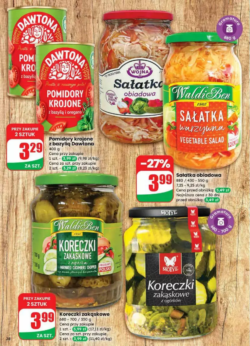 Gazetka promocyjna Dino - ważna 24.09 do 30.09.2025 - strona 21 - produkty: Bazyl, Dawtona, LG, Pomidory, Sałat, Sałatka
