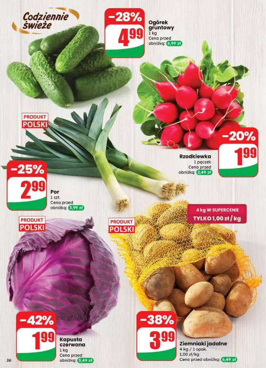 Gazetka promocyjna Dino - ważna 24.09 do 30.09.2025 - strona 30 - produkty: Grunt, Por, Rzodkiewka, Ziemniaki