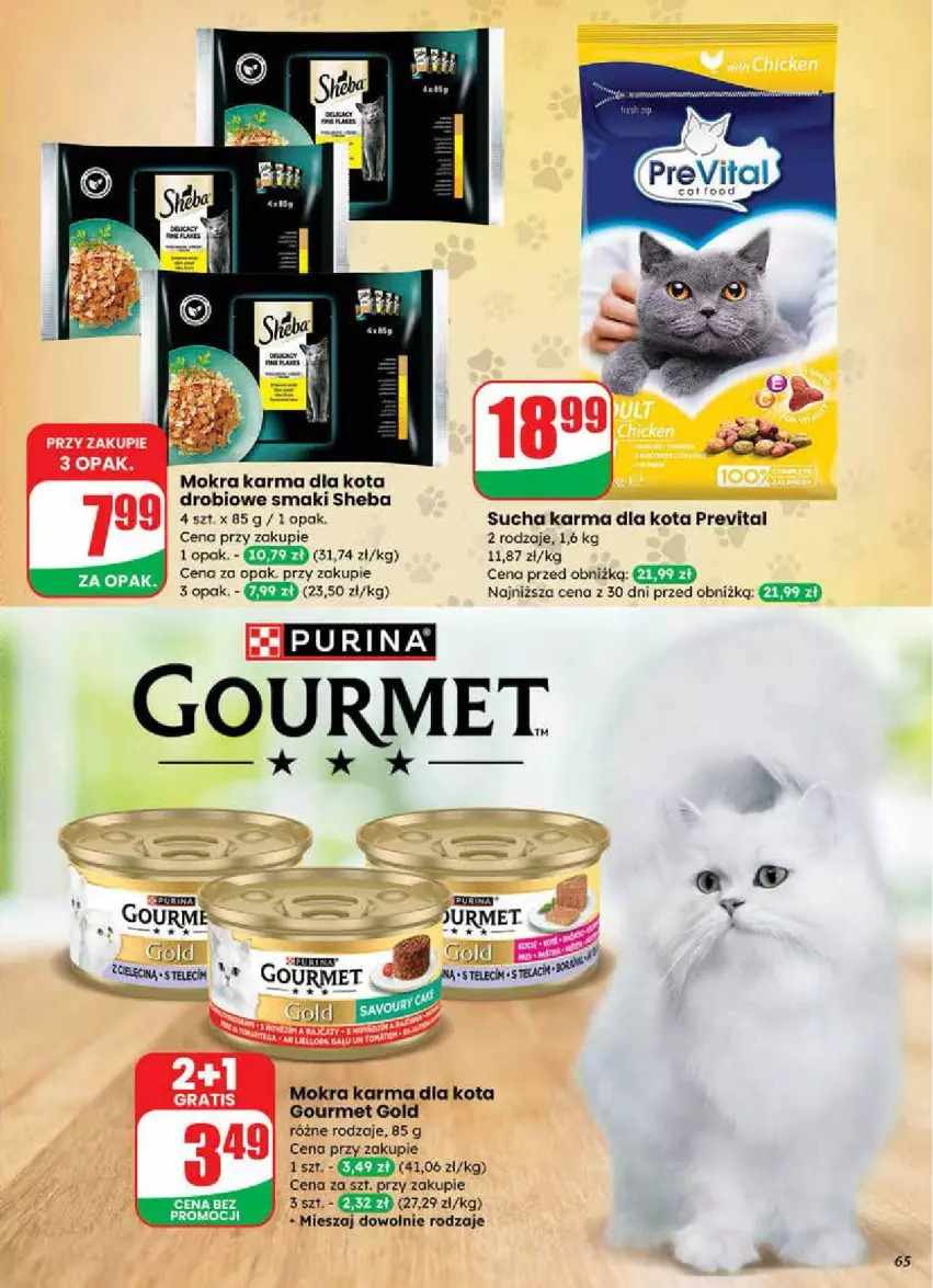 Gazetka promocyjna Dino - ważna 24.09 do 30.09.2025 - strona 62 - produkty: Gourmet Gold, Mokra karma, Sheba, Sucha karma