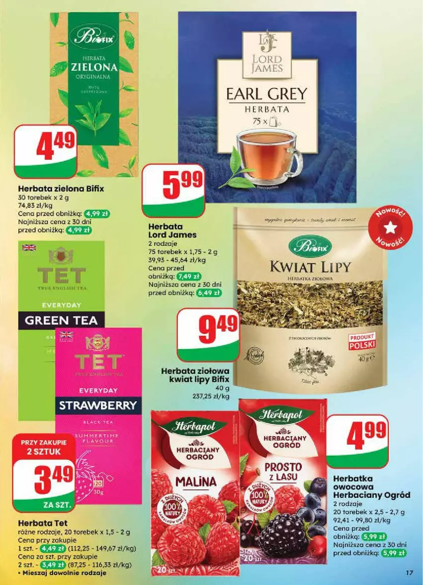 Gazetka promocyjna Dino - ważna 24.09 do 30.09.2025 - strona 9 - produkty: Earl Grey, Herbaciany ogrod, Herbata, Ogród, Orka