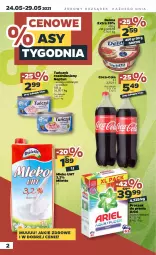 Gazetka promocyjna Netto - Gazetka spożywcza - Gazetka - ważna od 29.05 do 29.05.2021 - strona 2 - produkty: Gra, Proszek do prania, Coca-Cola, Tuńczyk, Delma, Ariel, Olej, Mleko