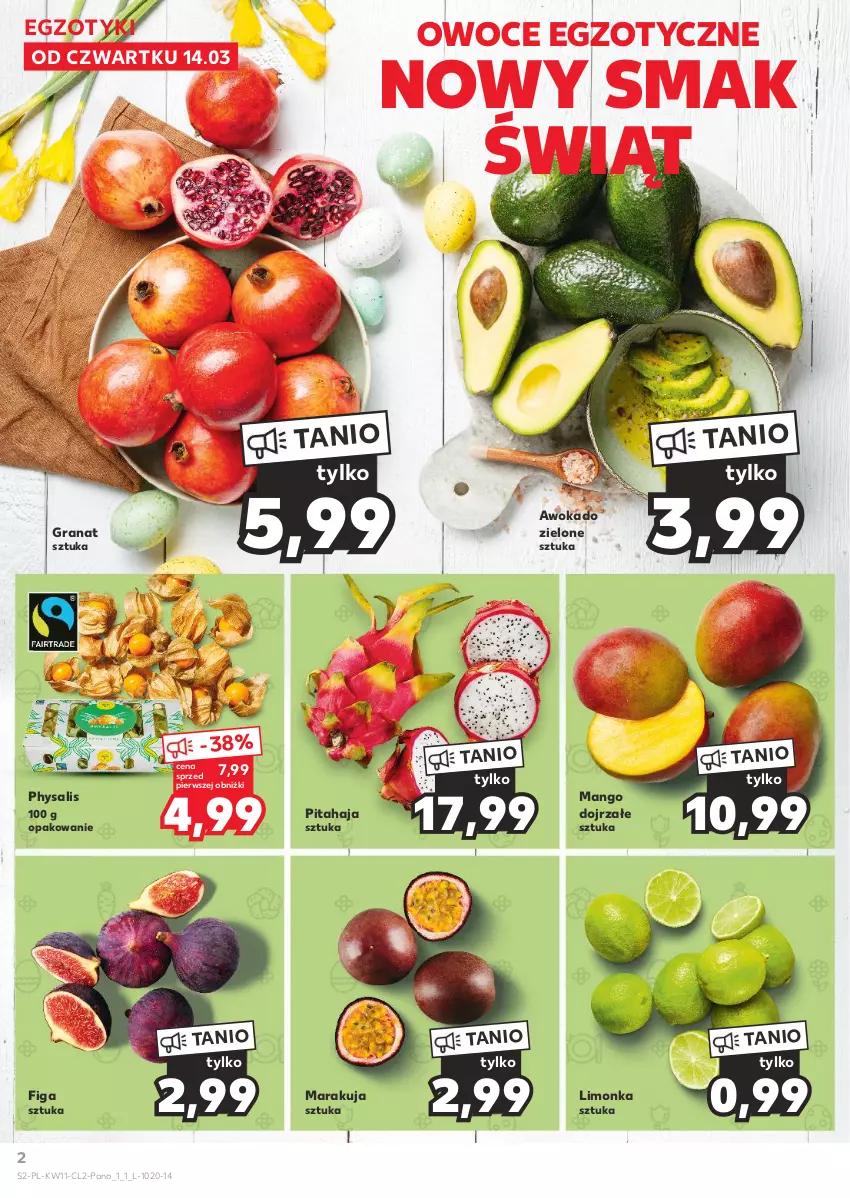 Gazetka promocyjna Kaufland - Kaufland - ważna 14.03 do 30.03.2024 - strona 2 - produkty: Gra, Granat, Limonka, Mango, Owoce