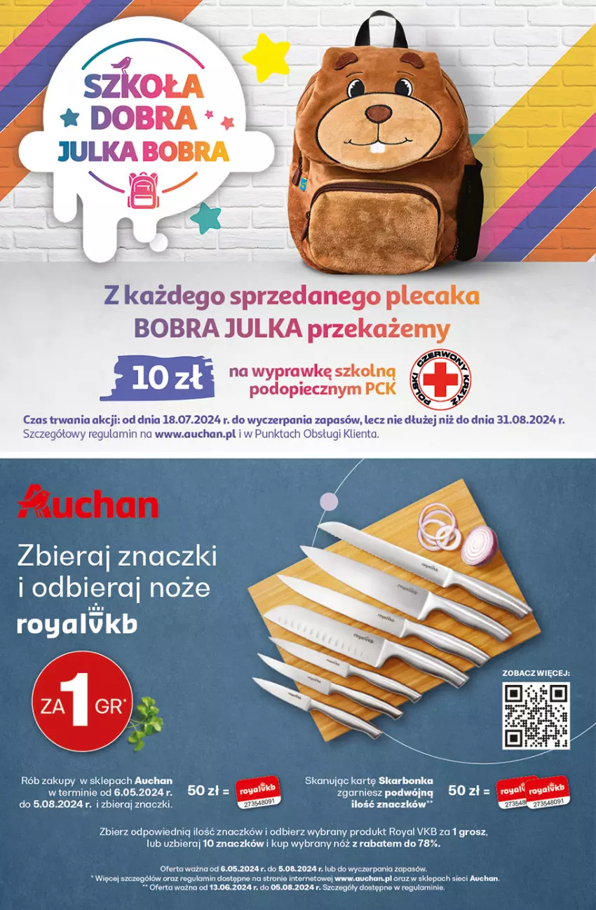 Gazetka promocyjna Auchan - Supermarket - ważna 01.08 do 07.08.2024 - strona 2 - produkty: Noż, Piec