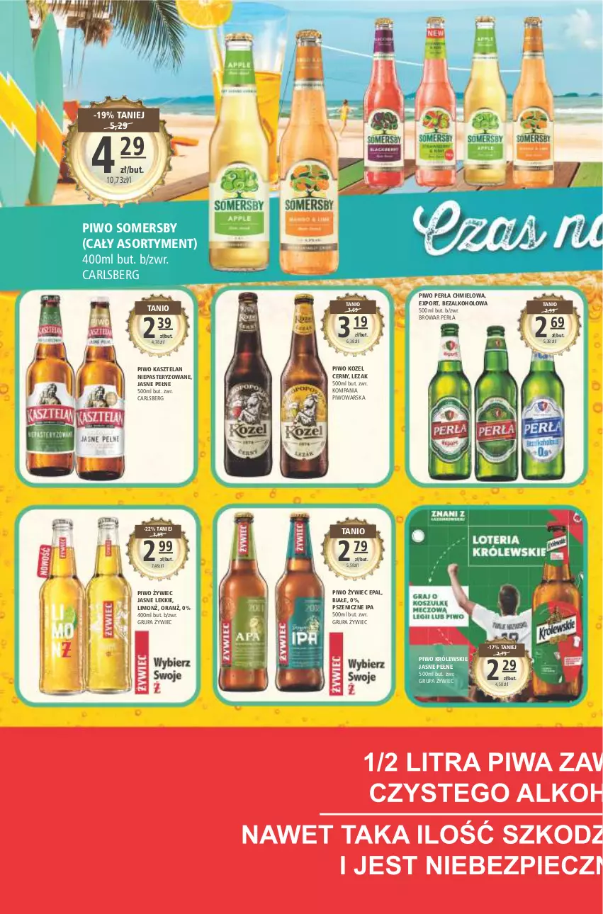 Gazetka promocyjna Arhelan - Gazetka - ważna 15.07 do 24.07.2022 - strona 18 - produkty: Carlsberg, Kasztelan, Kozel, Królewski, Perła, Piwo, Por, Somersby