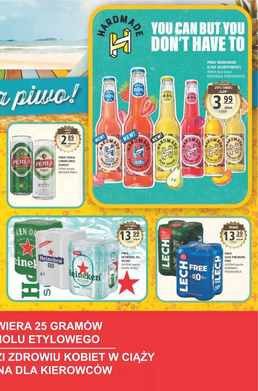 Gazetka promocyjna Arhelan - Gazetka - ważna 15.07 do 24.07.2022 - strona 19 - produkty: Heineken, Lech Premium, Perła, Piwo, Por