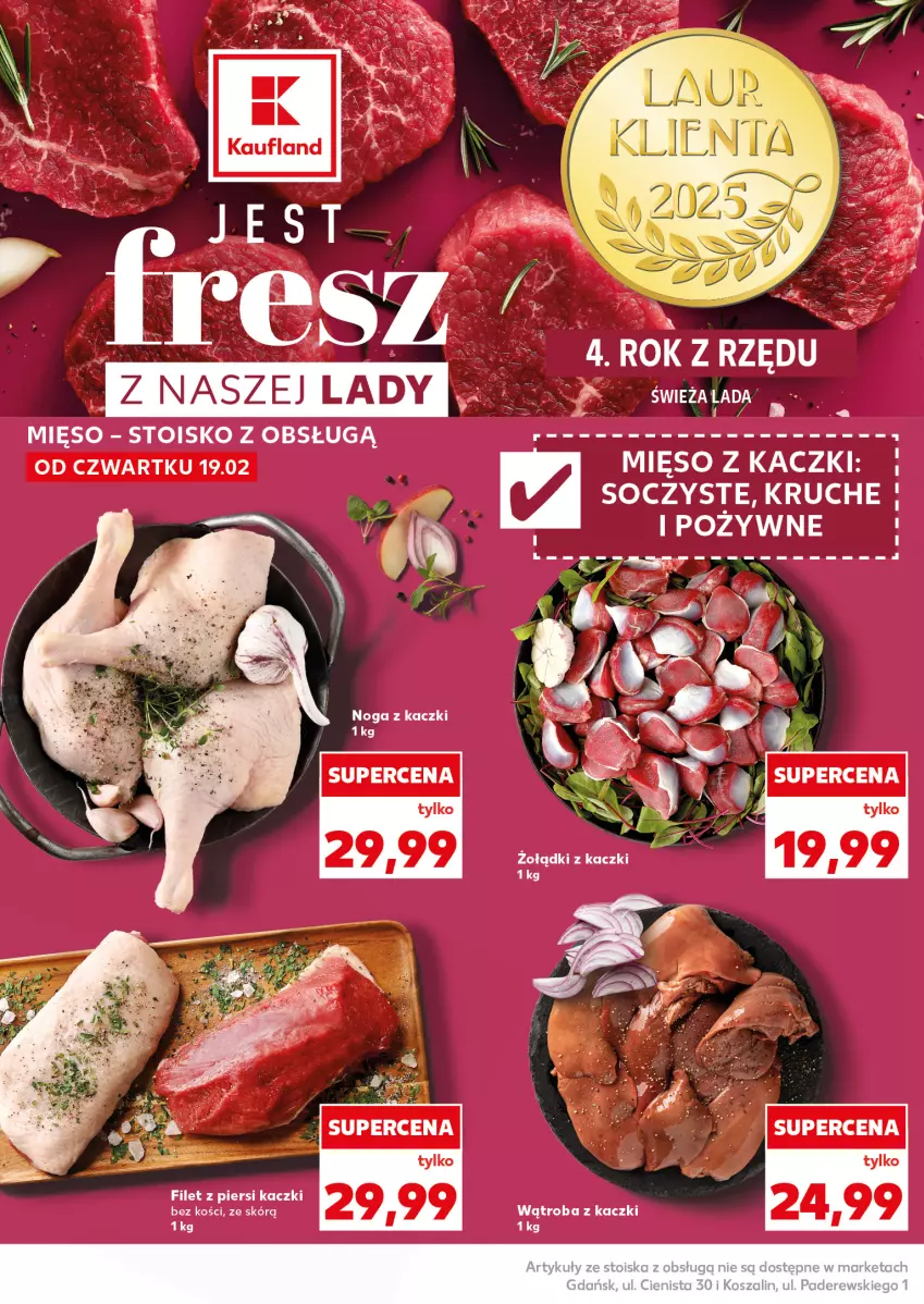 Gazetka promocyjna Kaufland - Mocny Start - ważna 23.02 do 25.02.2026 - strona 10 - produkty: Filet z piersi kaczki, Mięso, Noga z kaczki