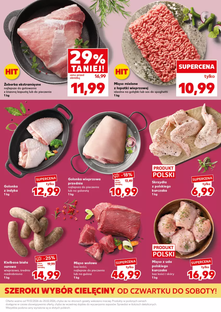 Gazetka promocyjna Kaufland - Mocny Start - ważna 23.02 do 25.02.2026 - strona 11 - produkty: Kapustą, Mięso, Mięso mielone, Piec, Sos, Spaghetti