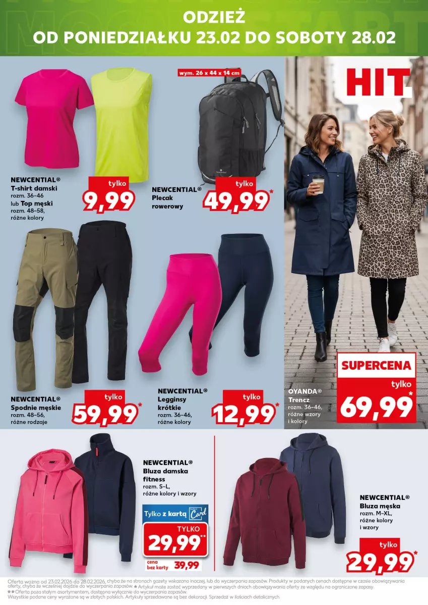 Gazetka promocyjna Kaufland - Mocny Start - ważna 23.02 do 25.02.2026 - strona 27 - produkty: Bluza, Gin, Legginsy, Plecak, Spodnie, T-shirt, Top