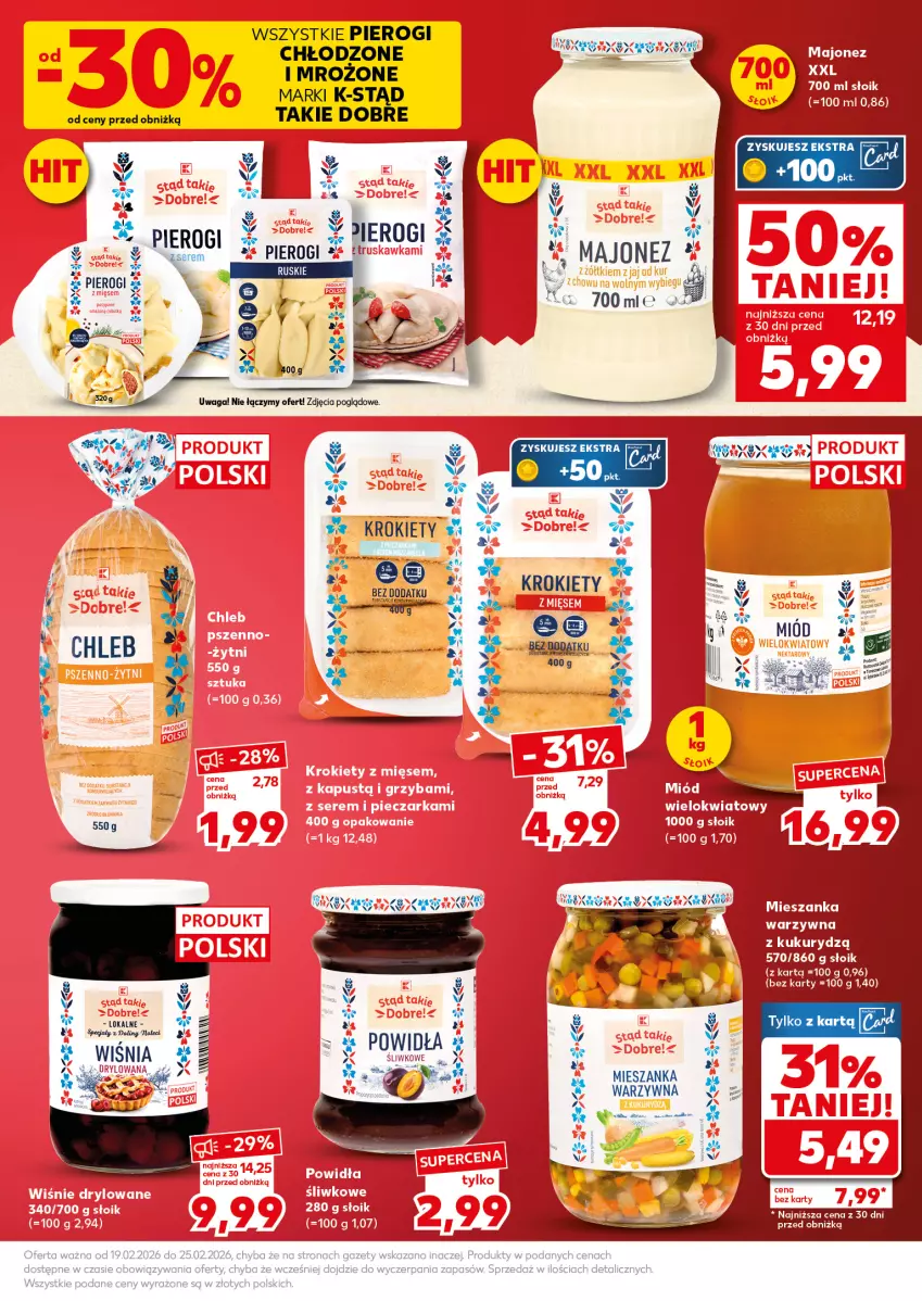 Gazetka promocyjna Kaufland - Mocny Start - ważna 23.02 do 25.02.2026 - strona 5 - produkty: Chleb, Krokiety, Majonez, Pierogi, Ser