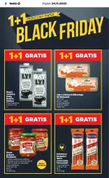 Gazetka promocyjna Netto - Artykuły spożywcze - Gazetka - ważna od 29.11 do 29.11.2023 - strona 2 - produkty: Kurczak, Sos, Gra, Jaja, Kosz, Tarczyński, Kabanos, Pudliszki, Flaki, Napój, Flaki wołowe, Kokos, Danie gotowe, Fa