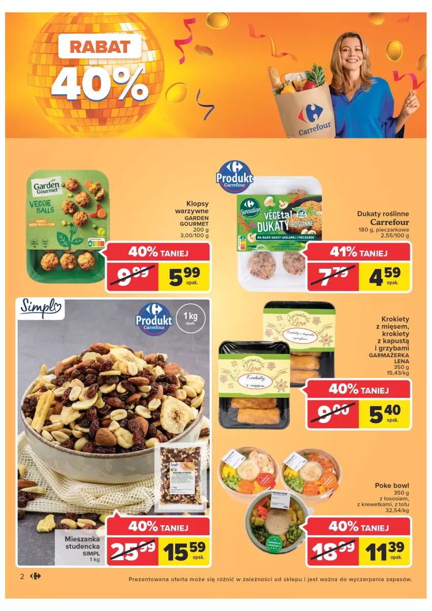 Gazetka promocyjna Carrefour - Gazetka Market Zyskoteka - ważna 11.10 do 15.10.2022 - strona 2 - produkty: Kapustą, Krokiety, Piec, Sos, Tofu