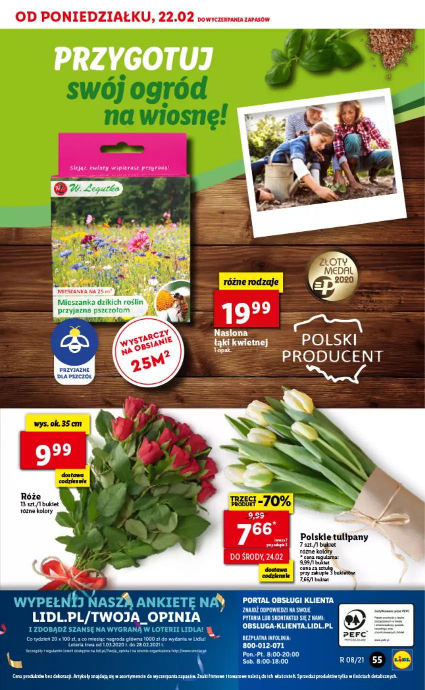 Gazetka promocyjna Lidl - GAZETKA - ważna 22.02 do 24.02.2021 - strona 55 - produkty: Bukiet, Gra, Tulipan