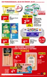 Gazetka promocyjna Lidl - GAZETKA - Gazetka - ważna od 24.02 do 24.02.2021 - strona 11 - produkty: Ser, Twaróg, Rama, Parówki, Parówki z szynki, Pilos, Edam, Gouda
