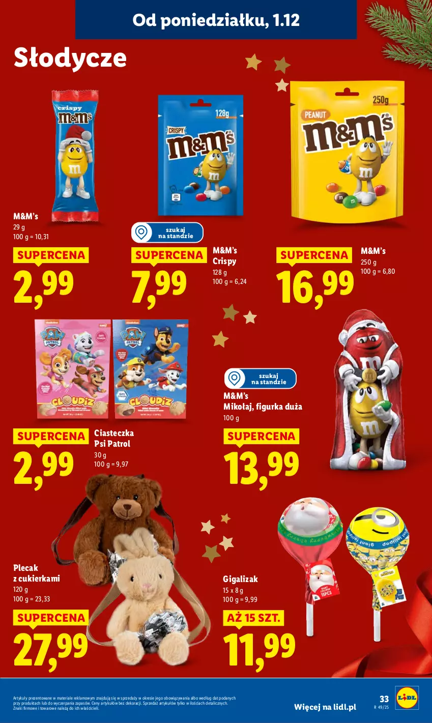Gazetka promocyjna Lidl - GAZETKA - ważna 01.12 do 03.12.2025 - strona 35 - produkty: Cukier, Plecak, Psi Patrol