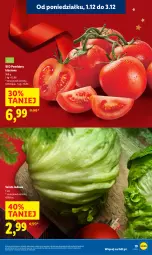 Gazetka promocyjna Lidl - GAZETKA - Gazetka - ważna od 03.12 do 03.12.2025 - strona 21 - produkty: Sałata lodowa, Sałat, Pomidory