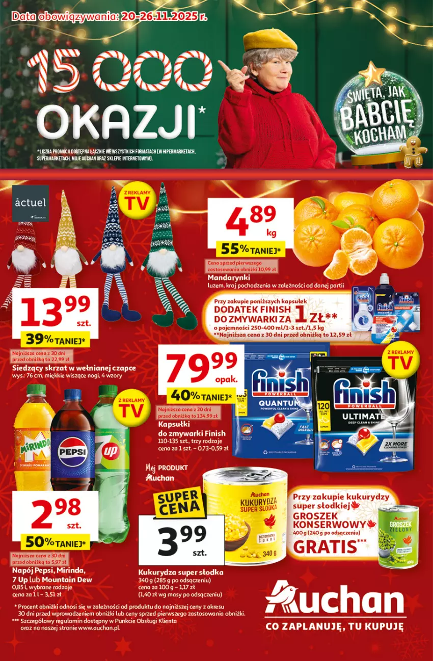 Gazetka promocyjna Auchan - Święta jak babcię kocham Hipermarket - ważna 20.11 do 26.11.2025 - strona 1