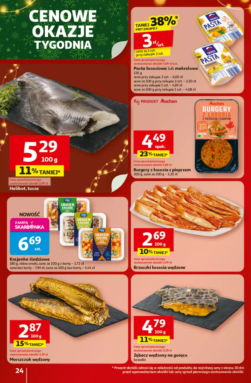 Gazetka promocyjna Auchan - Święta jak babcię kocham Hipermarket - ważna 20.11 do 26.11.2025 - strona 24 - produkty: Burger, Kawa, Krajanka śledziowa, Pieprz, Sos