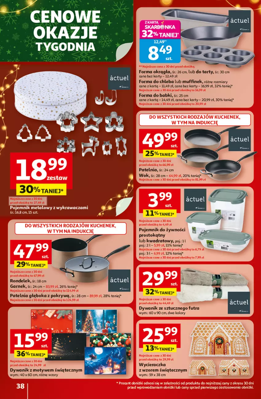 Gazetka promocyjna Auchan - Święta jak babcię kocham Hipermarket - ważna 20.11 do 26.11.2025 - strona 38 - produkty: Chleb, Dywan, Dywanik, Garnek, Patelnia, Pojemnik, Rondel, Wycieraczka