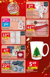 Gazetka promocyjna Auchan - Święta jak babcię kocham Hipermarket - Gazetka - ważna od 26.11 do 26.11.2025 - strona 39 - produkty: Ser, Papier, Pościel, Poduszka dekoracyjna, Serwetki, Talerz, Kubek, Komplet pościeli, Obrus, Poduszka