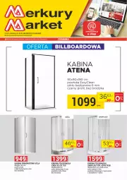 Gazetka promocyjna Merkury Market - Gazetka - ważna od 31.08 do 31.08.2022 - strona 1 - produkty: Kabina kwadratowa, Kabina półokrągła, Syfon, Brodzik, LG