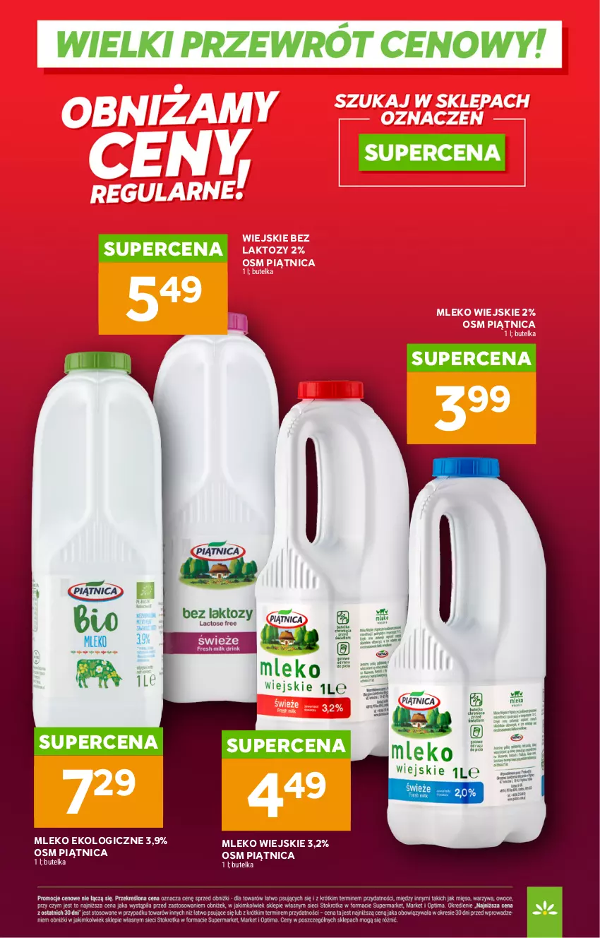 Gazetka promocyjna Stokrotka - Wielki przewrót cenowy! - ważna 02.05 do 31.05.2026 - strona 12 - produkty: Mleko, Piątnica