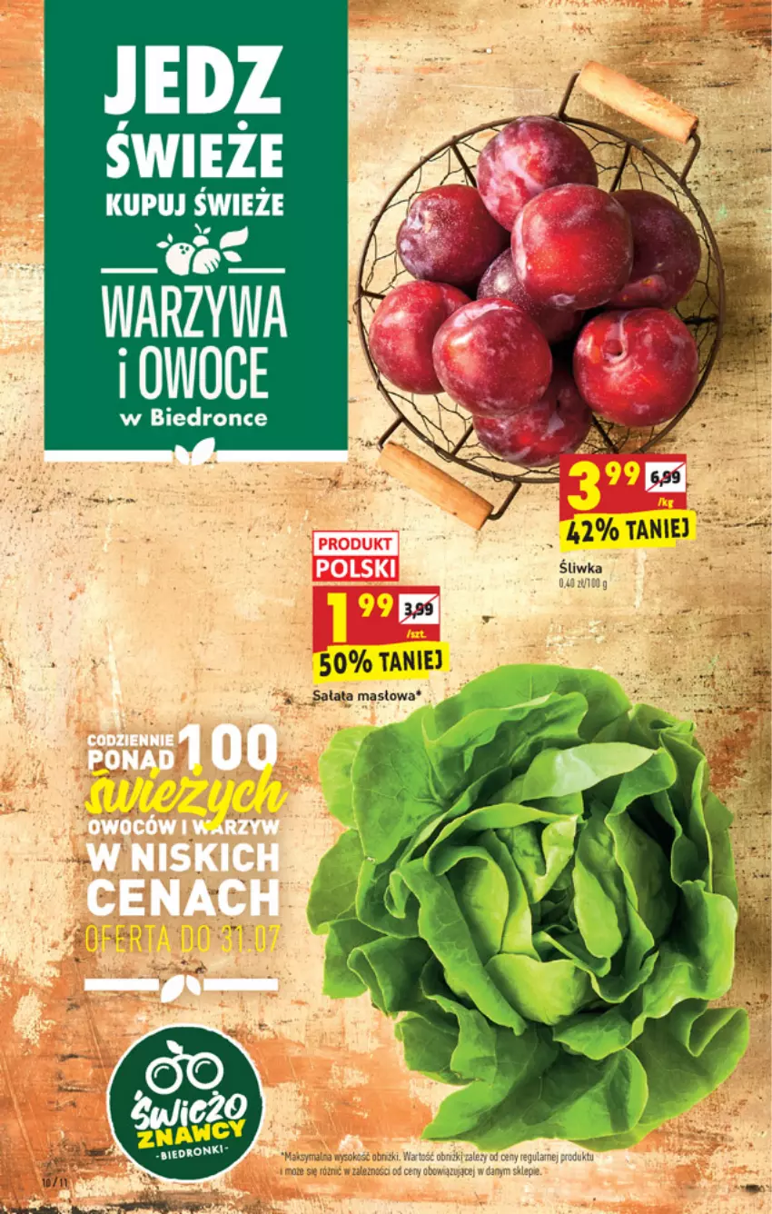 Gazetka promocyjna Biedronka - W tym tygodniu - ważna 29.07 do 04.08.2021 - strona 10 - produkty: Masło, Owoce, Sałat, Sałata masłowa