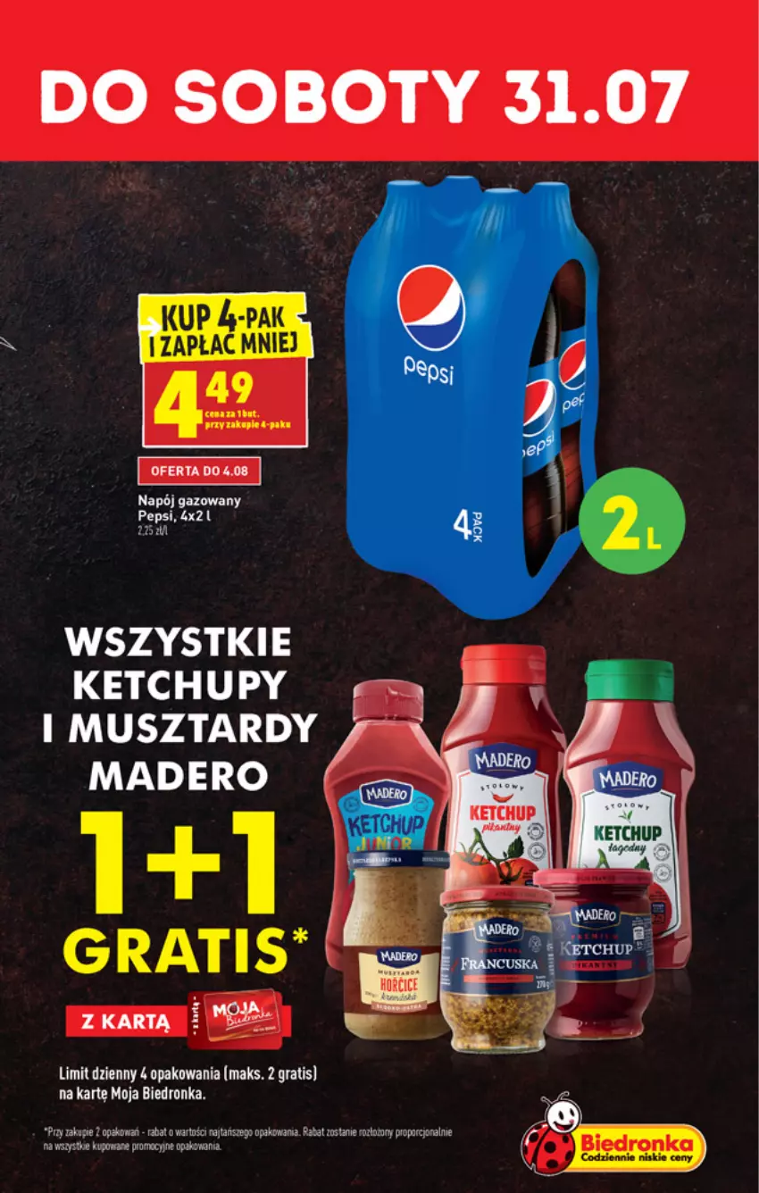 Gazetka promocyjna Biedronka - W tym tygodniu - ważna 29.07 do 04.08.2021 - strona 17 - produkty: Gra, Ketchup, Mus, Napój, Napój gazowany