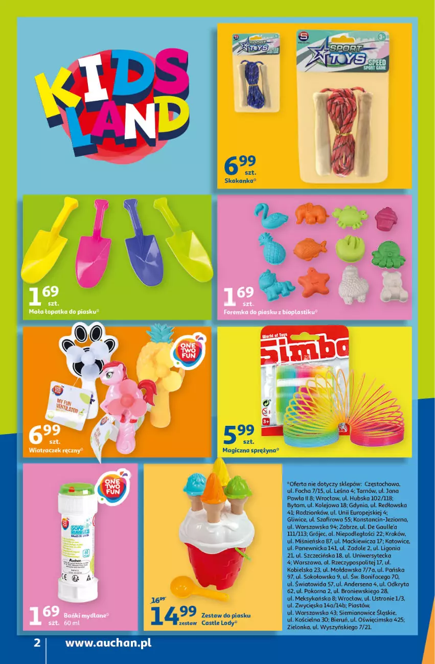 Gazetka promocyjna Auchan - przeNISKIE CENY przeRADOŚĆ dla dzieci Supermarkety - ważna 26.05 do 01.06.2022 - strona 2 - produkty: Lody