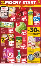 Gazetka promocyjna Kaufland - OFERTA TYGODNIA - Gazetka - ważna od 04.08 do 04.08.2021 - strona 50 - produkty: Kurczak, Makaron, Kujawski, Por, Gra, Cif, Spray do czyszczenia, Sałata lodowa, Rama, Brie, Jaja, Président, Papryka czerwona, Papryka, Kawa mielona, Kawa, Sałat, Camembert, Olej rzepakowy, Jacobs, Kapsułki do prania, Waga, Olej, Olma, Jaja z wolnego wybiegu, Fa